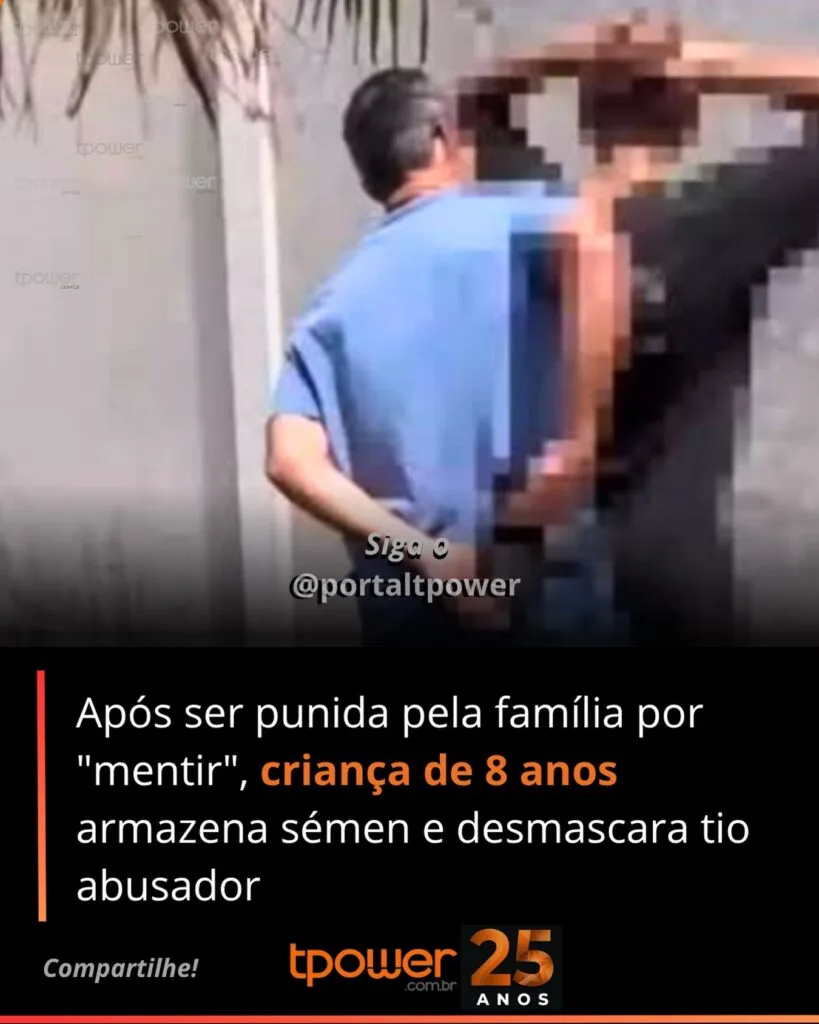 Criança é obrigada a armazenar sêmem de um adulto para provar estupro